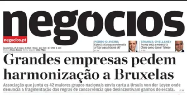 BRP e 75 l&iacute;deres empresariais alertam von der Leyen e Montenegro